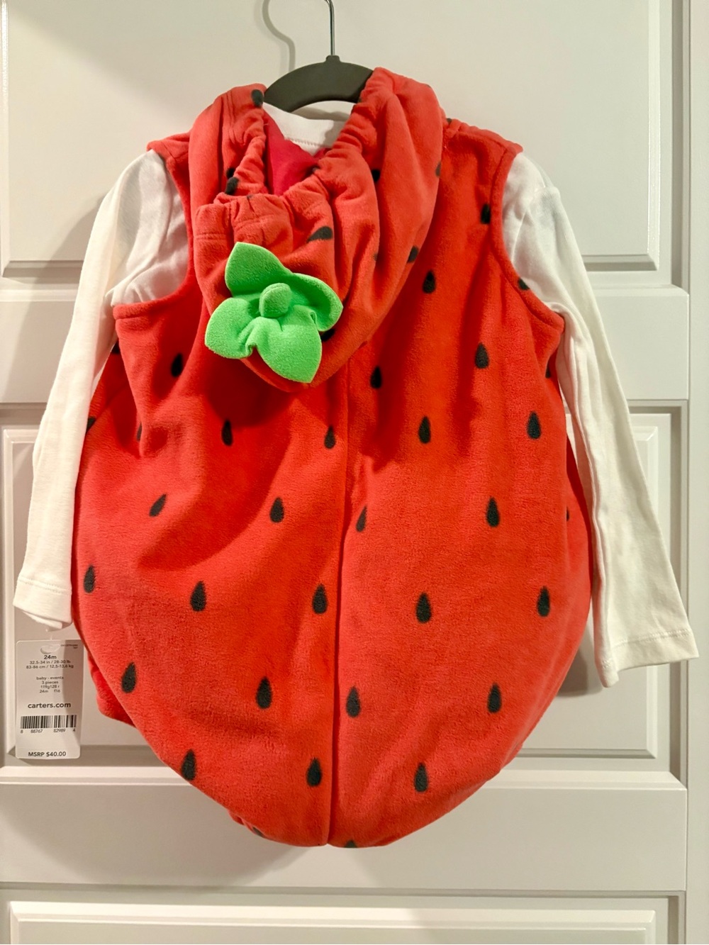 Carter’s Strawberry/Watermelon Halloween Costume Baby 24M 3 Piece NWT